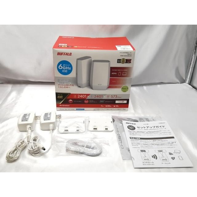 中古】BUFFALO AirStation WNR-5400XE6/2S Wi-Fi6E(11ax)対応無線LAN