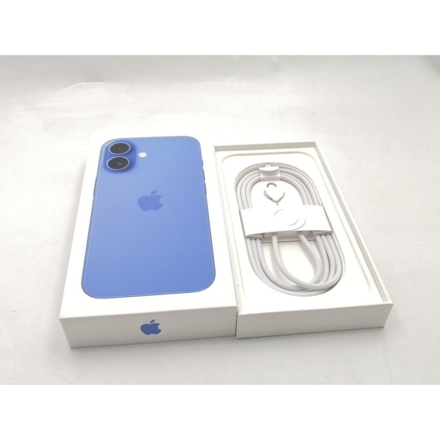 【中古】Apple 楽天モバイル 【SIMフリー】 iPhone 16 128GB ウルトラマリン MYDU3J/A【ECセンター】保証期間１ヶ月【ランクA】の画像