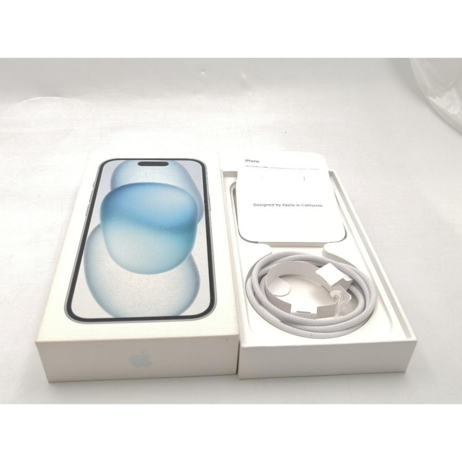 【中古】Apple 国内版 【SIMフリー】 iPhone 15 128GB ブルー MTML3J/A【ECセンター】保証期間１ヶ月【ランクB】の画像