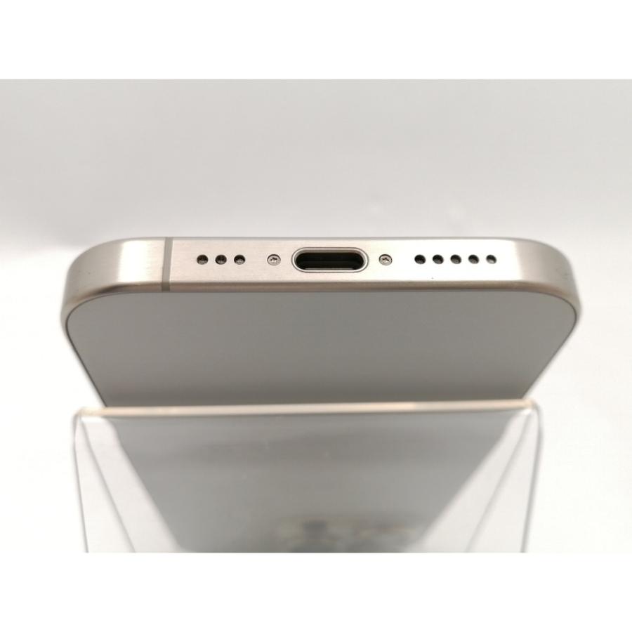 【中古】Apple 国内版 【SIMフリー】 iPhone 15 Pro 128GB ナチュラルチタニウム MTU93J/A【ECセンター】保証期間１ヶ月【ランクB】の画像