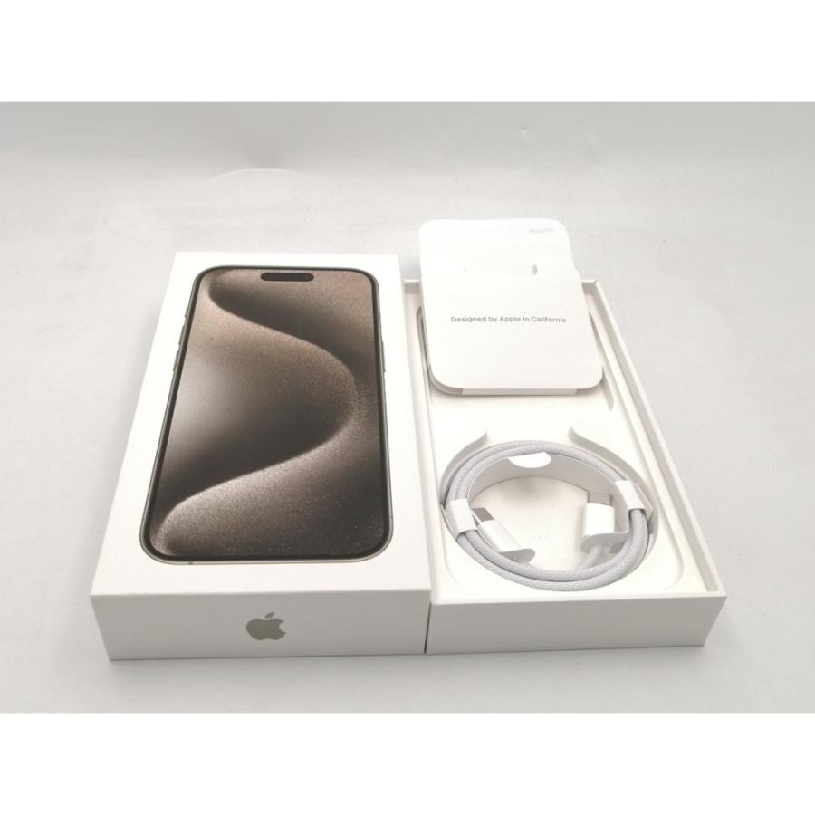 【中古】Apple 国内版 【SIMフリー】 iPhone 15 Pro 128GB ナチュラルチタニウム MTU93J/A【ECセンター】保証期間１ヶ月【ランクB】の画像