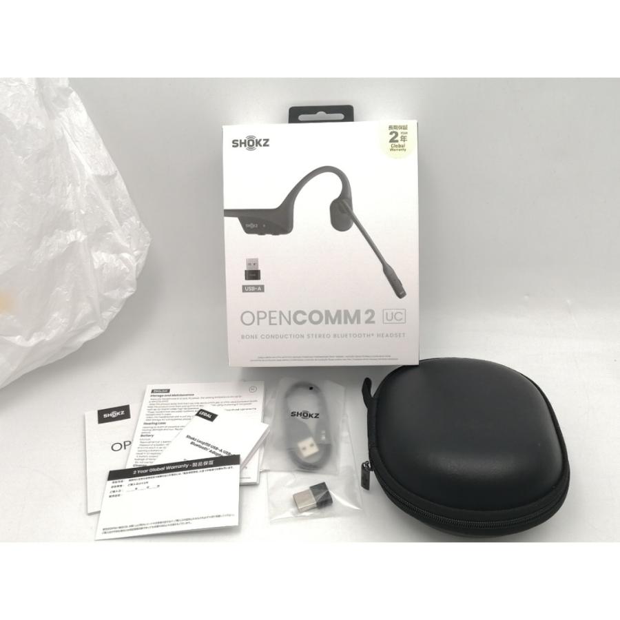中古】Shokz OpenComm2 UC USB-A SKZ-EP-000023 [ブラック]【EC