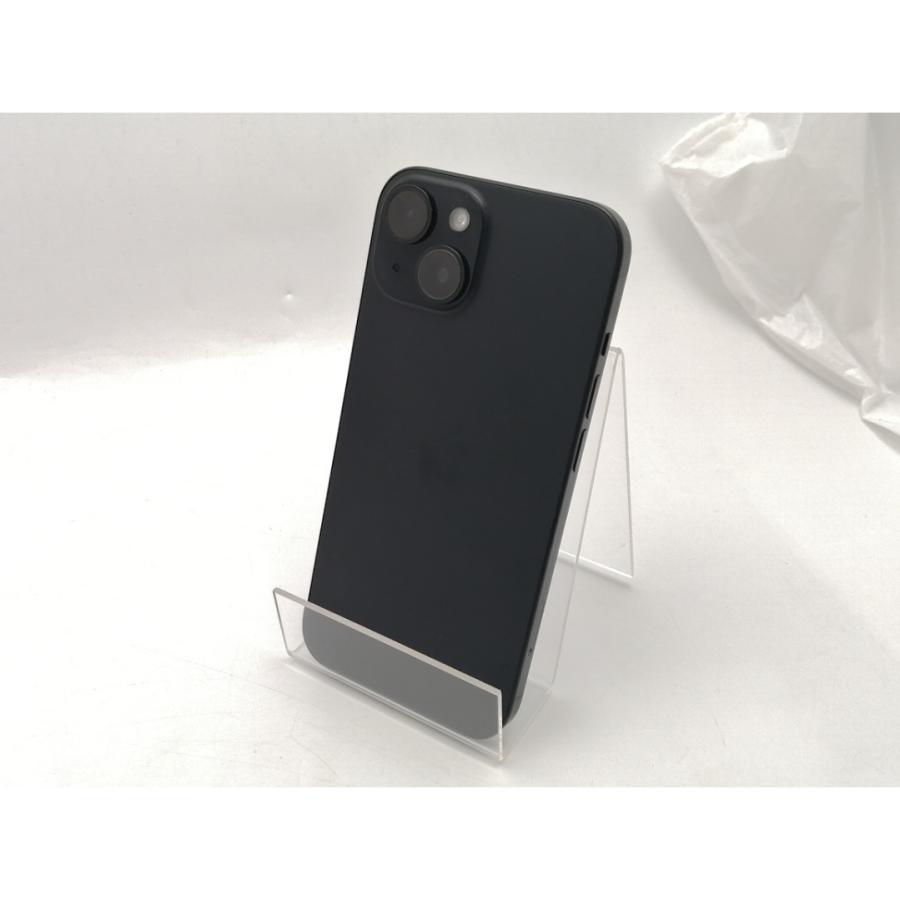 【中古】Apple SoftBank 【SIMフリー】 iPhone 15 128GB ブラック MTMH3J/A【ECセンター】保証期間１ヶ月【ランクB】