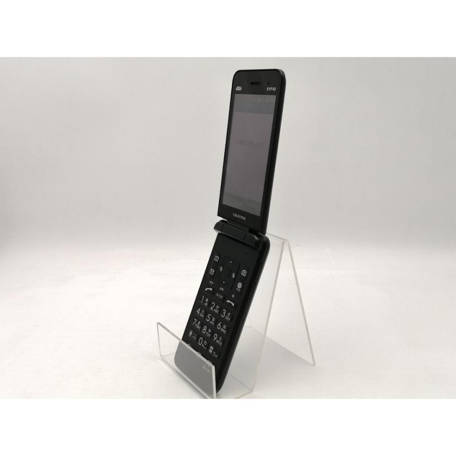 中古】KYOCERA au 【SIMロック解除済み】 GRATINA KYF42 ブラック【EC
