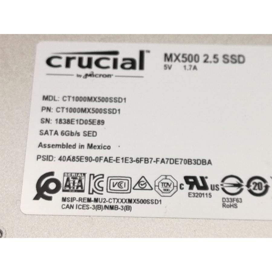 新品未開封 crucial CT1000MX500SSD1JP SSD 1TB SSD Crucial Mx500 KaBuM