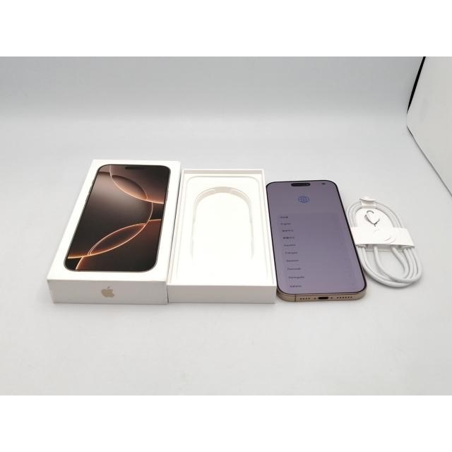 【中古】Apple 国内版 【SIMフリー】 iPhone 16 Pro Max 256GB デザートチタニウム MYWJ3J/A【ECセンター】保証期間１ヶ月【ランクA】の画像