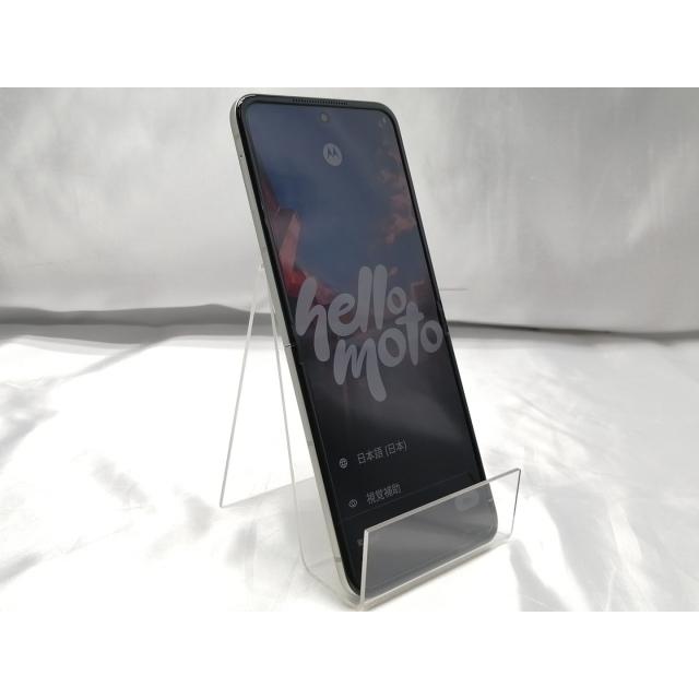 【中古】MOTOROLA 国内版 【SIMフリー】 motorola razr 60 ライトスカイホワイト【ECセンター】保証期間１ヶ月【ランクA】の画像