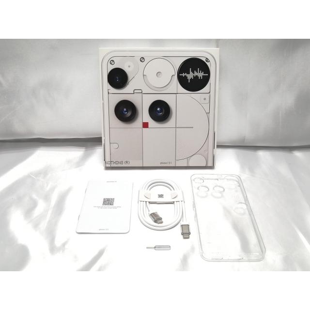 国内版Nothing Phone (3)256GB SIMフリー　ホワイト 美品 中古】NOTHING 国内版 【SIMフリー】 Nothing Phone (3) ホワイト 12GB