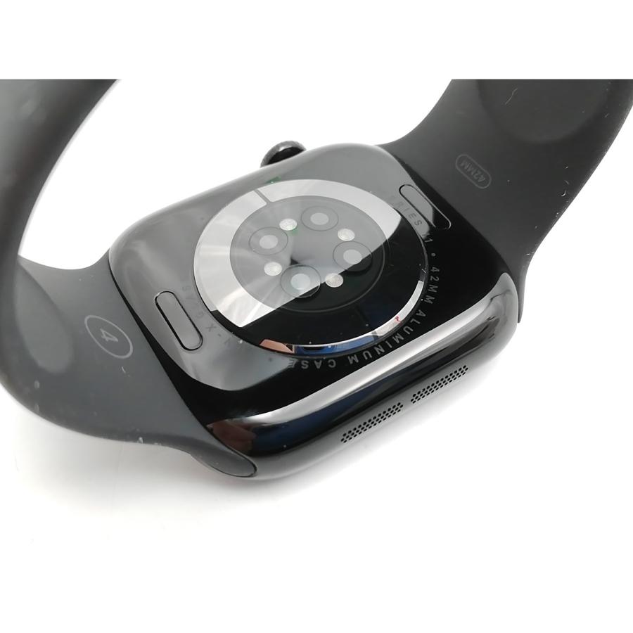 【中古】Apple Watch Series11 42mm GPS ジェットブラックアルミニウムケース/ソロループ ブラック サイズ4 MEW04J/A + MY7T3FE/A【ECセンター】保証期間１ヶ月の画像