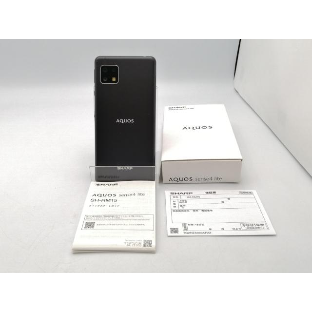 中古】SHARP 楽天モバイル 【SIMフリー】 AQUOS sense4 lite ブラック
