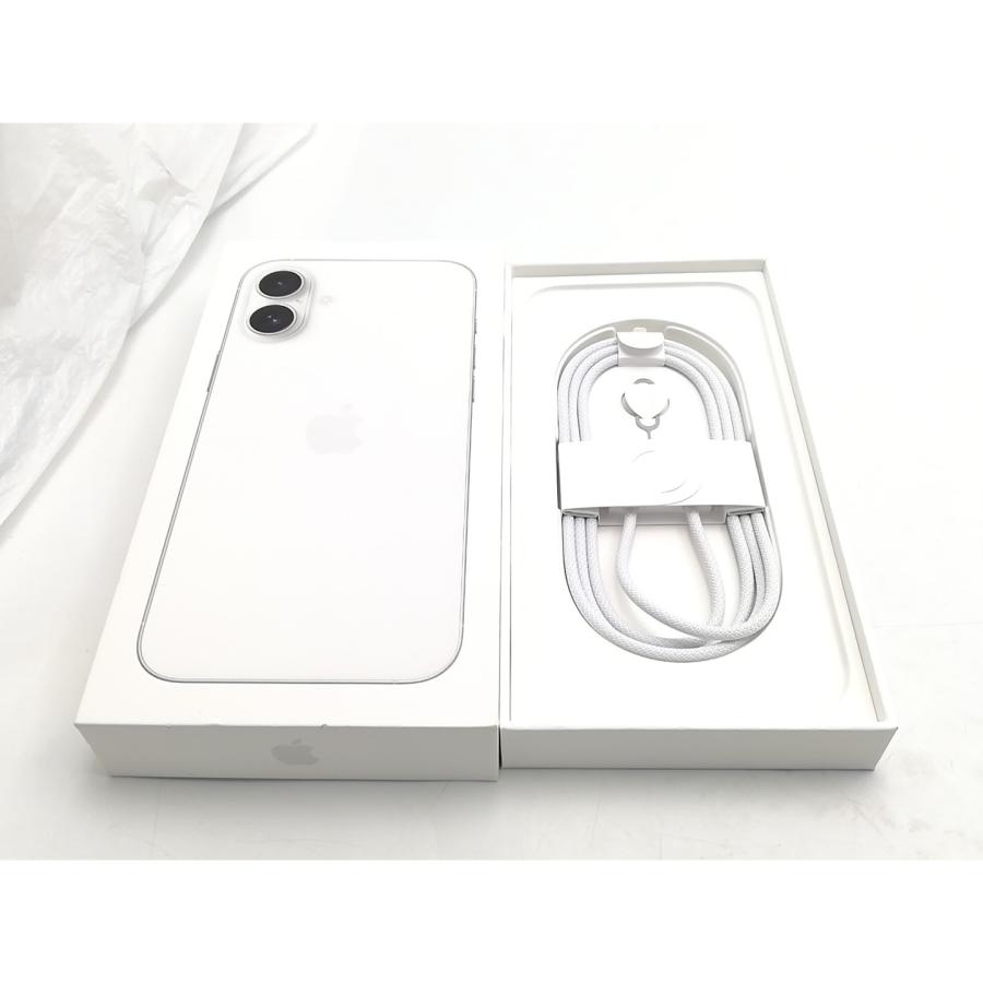 【未使用】Apple 楽天モバイル 【SIMフリー】 iPhone 16 Plus 128GB ホワイト MXVC3J/A【ECセンター】保証期間３ヶ月の画像