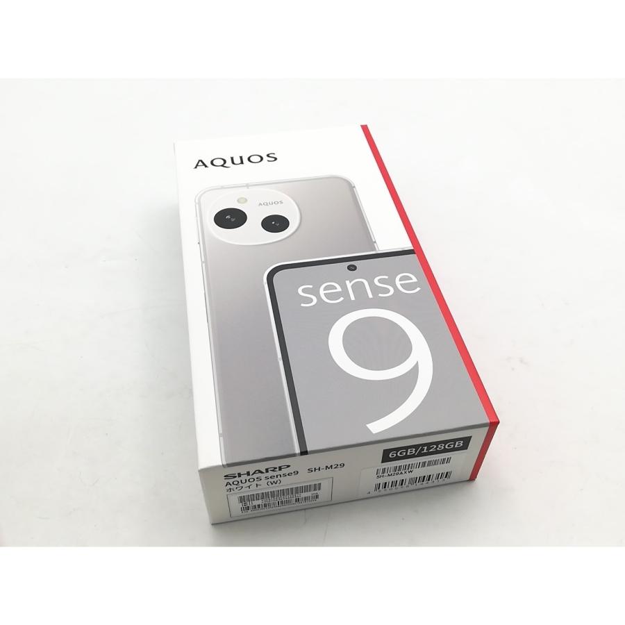【新品未開封】AQUOS sense9 SH-M29 6GB/128GB 白 未使用】SHARP 国内版 【SIMフリー】 AQUOS sense9 ホワイト 6GB 128GB