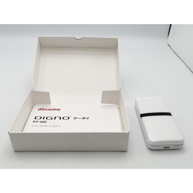 中古】KYOCERA docomo 【SIMフリー】 DIGNOケータイ ホワイト KY-42C