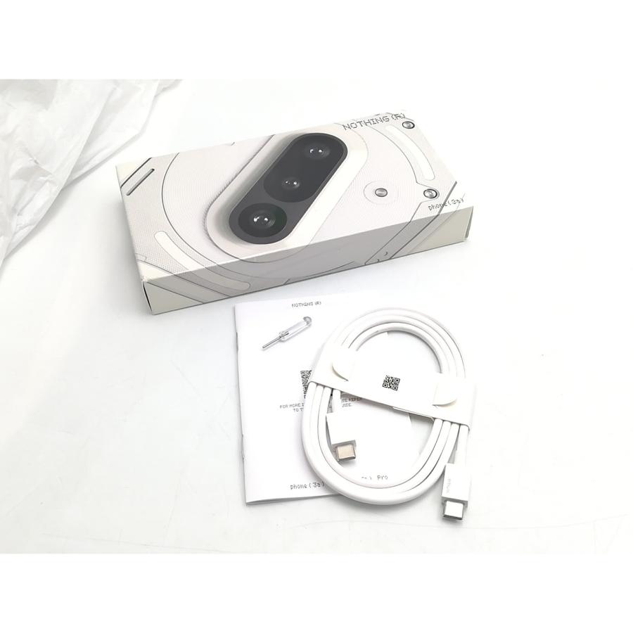 中古】NOTHING 国内版 【SIMフリー】 Nothing Phone (3a) ホワイト
