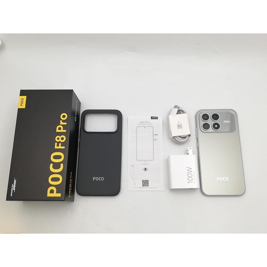 中古】Xiaomi 国内版 【SIMフリー】 POCO F8 Pro チタンシルバー 12GB