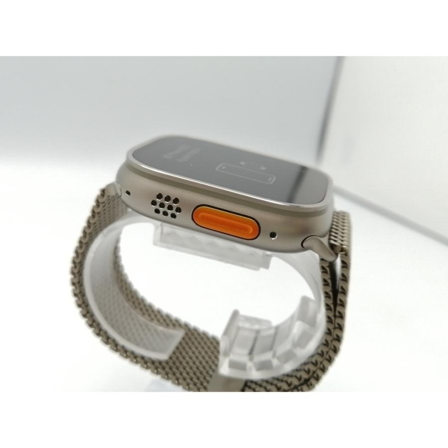 【中古】Apple Watch Ultra3 49mm Cellular ナチュラルチタニウムケース/ナチュラルチタニウムミラネーゼループS MEWW4J/A【ECセンター】保証期間１ヶ月の画像