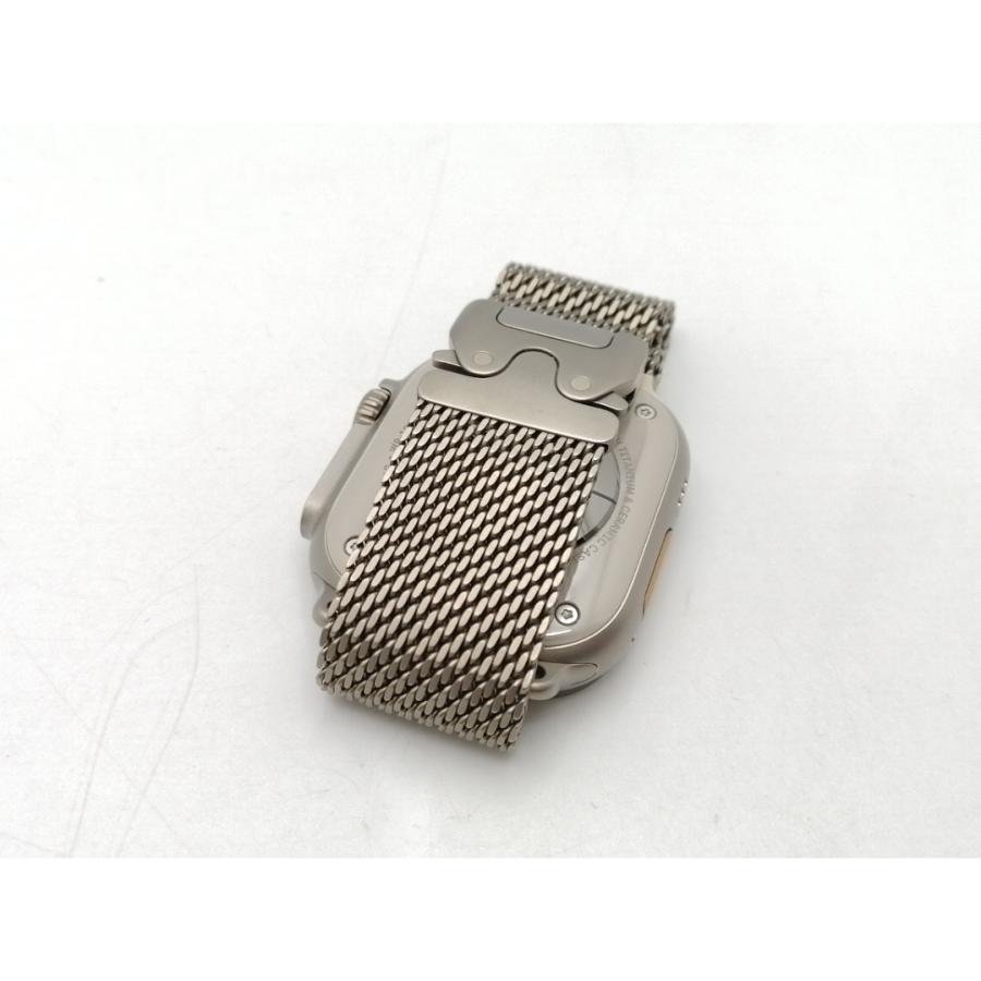 【中古】Apple Watch Ultra3 49mm Cellular ナチュラルチタニウムケース/ナチュラルチタニウムミラネーゼループS MEWW4J/A【ECセンター】保証期間１ヶ月の画像