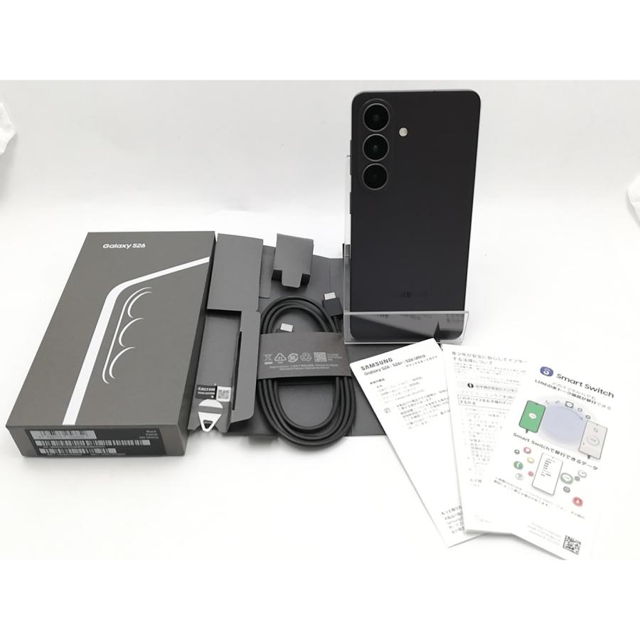 【中古】SAMSUNG 国内版 【SIMフリー】 Galaxy S26 ブラック 12GB 256GB【ECセンター】保証期間１ヶ月【ランクA】の画像
