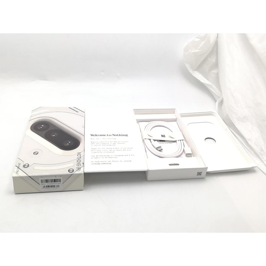 中古】NOTHING 国内版 【SIMフリー】 Nothing Phone (3a) ホワイト 8GB