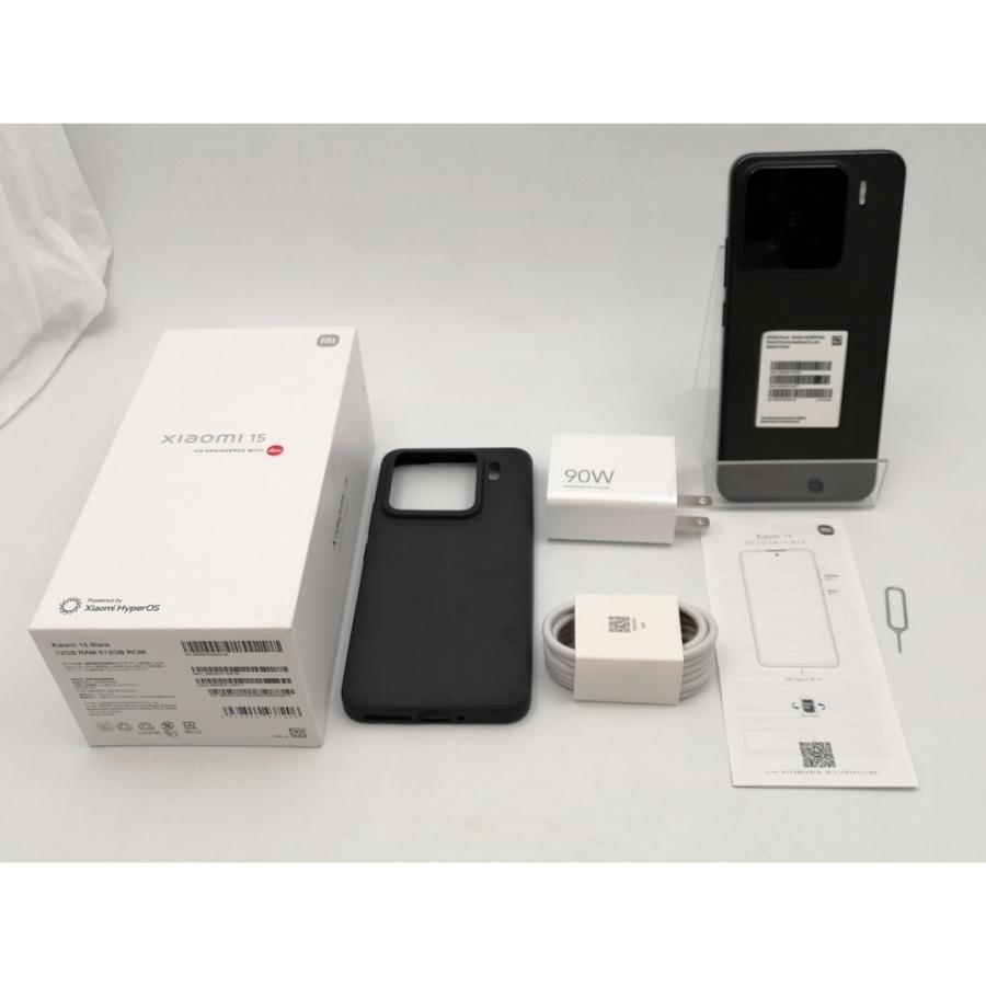 中古】Xiaomi 国内版【SIMフリー】 Xiaomi 15 ブラック 12GB 512GB【EC 