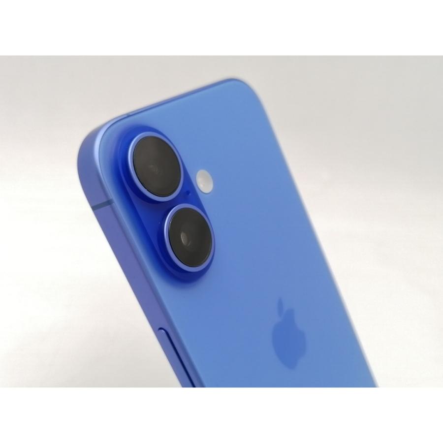 【中古】Apple au 【SIMフリー】 iPhone 16 128GB ウルトラマリン MYDU3J/A【ECセンター】保証期間１ヶ月【ランクA】の画像