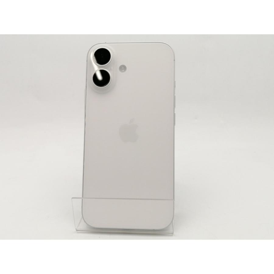 【中古】Apple docomo 【SIMフリー】 iPhone 16 128GB ホワイト MYDR3J/A【ECセンター】保証期間１ヶ月【ランクA】の画像