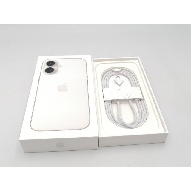 【未使用】Apple 国内版 【SIMフリー】 iPhone 16 128GB ホワイト MYDR3J/A【ECセンター】保証期間３ヶ月の画像