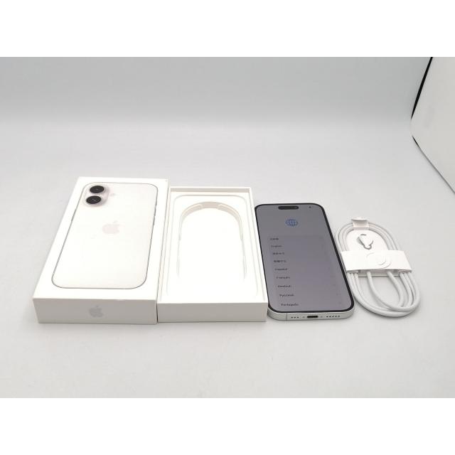 中古】Apple SoftBank 【SIMフリー】 iPhone 16 128GB ホワイト MYDR3J