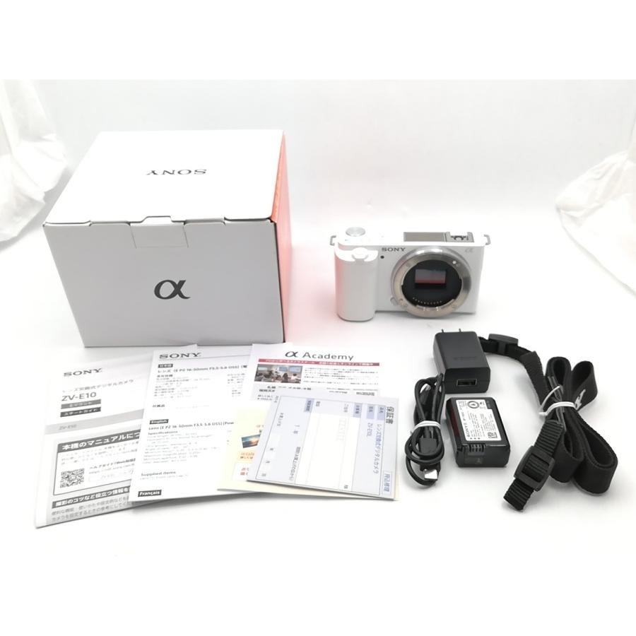 Sony ZV-E10 ボディのみ 未使用 中古】SONY VLOGCAM ZV-E10 ボディ ホワイト【ECセンター】保証期間1
