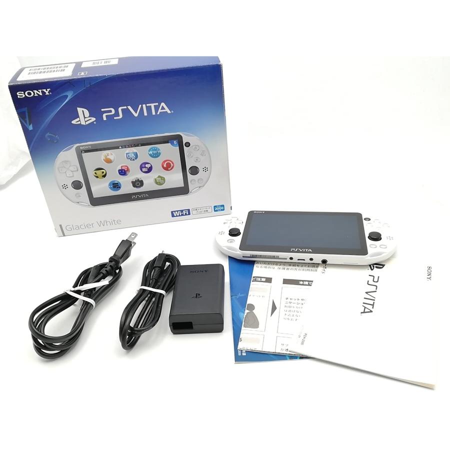 中古】SONY PlayStation VITA Wi-Fiモデル グレイシャー・ホワイト PCH