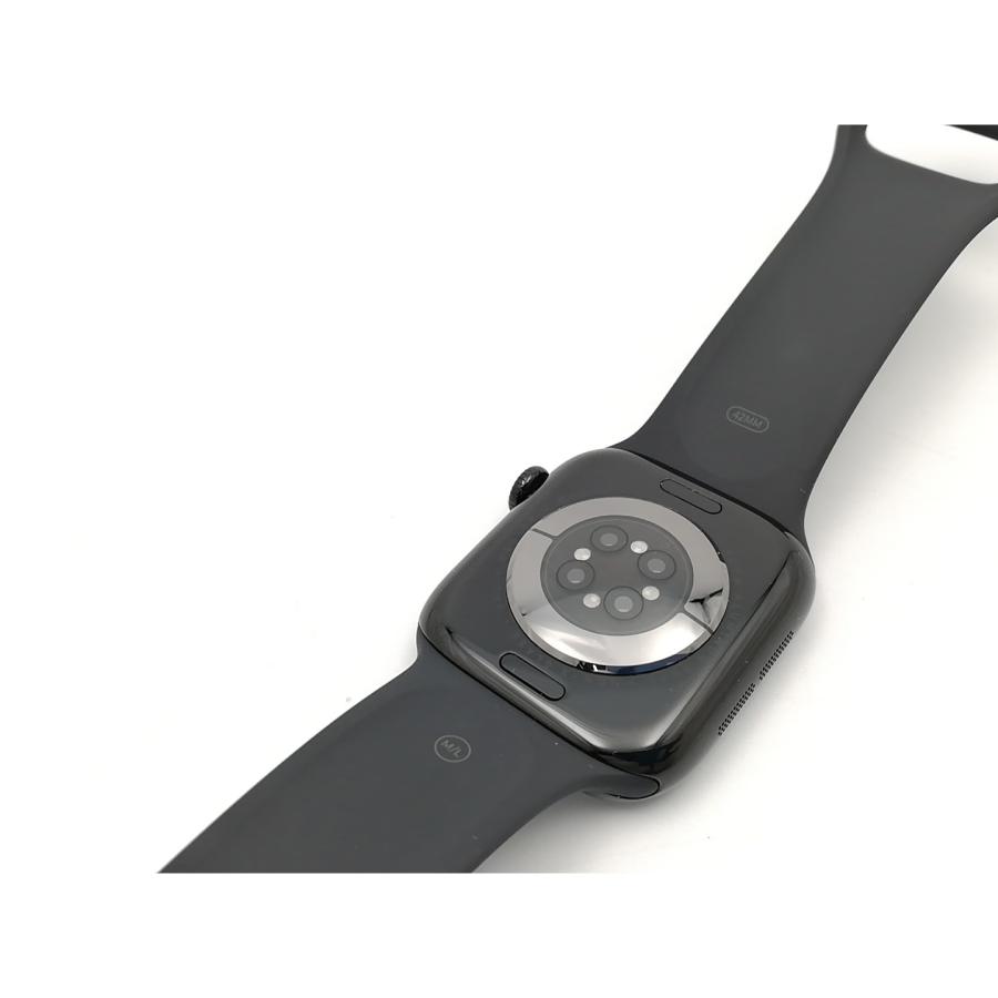 【中古】Apple Watch Series11 42mm GPS ジェットブラックアルミニウムケース/ブラックスポーツバンド (M/L) MEQU4J/A【ECセンター】保証期間１ヶ月【ランクA】の画像