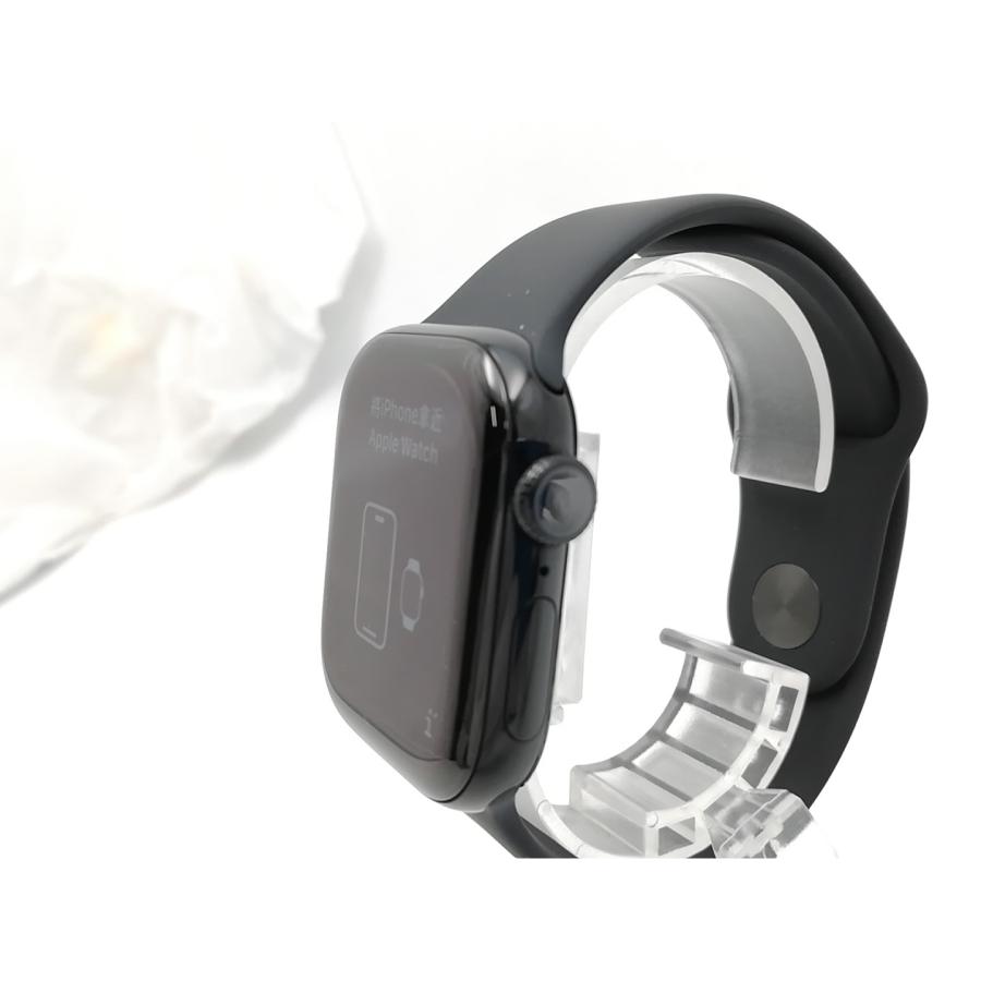 【中古】Apple Watch Series11 42mm GPS ジェットブラックアルミニウムケース/ブラックスポーツバンド (M/L) MEQU4J/A【ECセンター】保証期間１ヶ月【ランクA】の画像