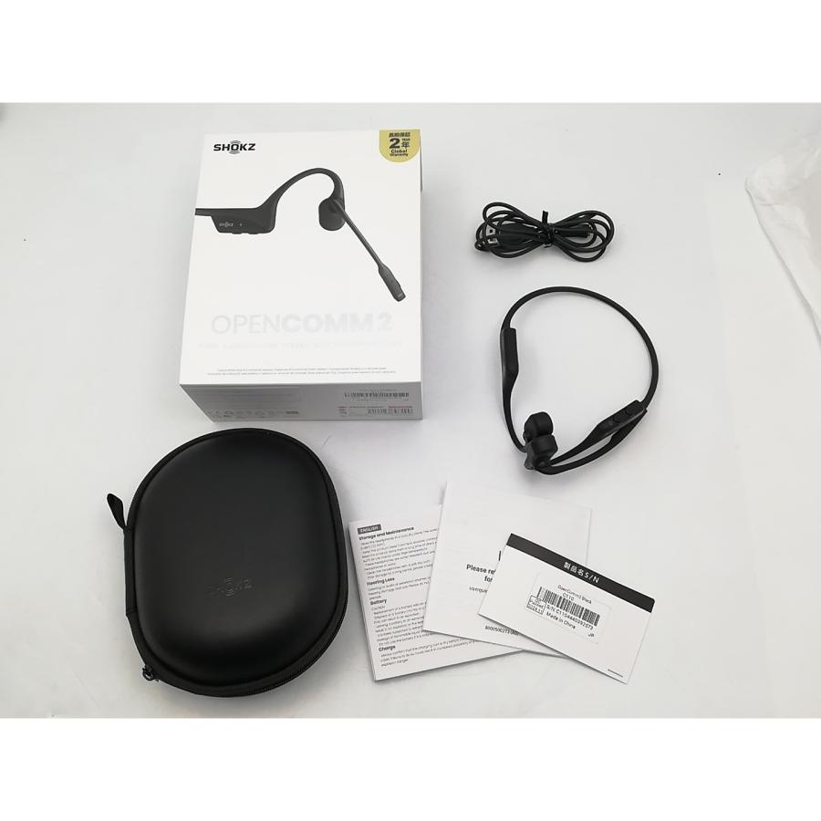 中古】Shokz OpenComm2 SKZ-EP-000022 [ブラック]【ECセンター】保証