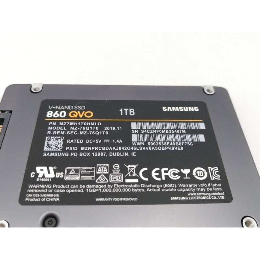 中古】SAMSUNG 860 QVO MZ-76Q1T0B/EC 1TB/SSD/6GbpsSATA/QLC【EC