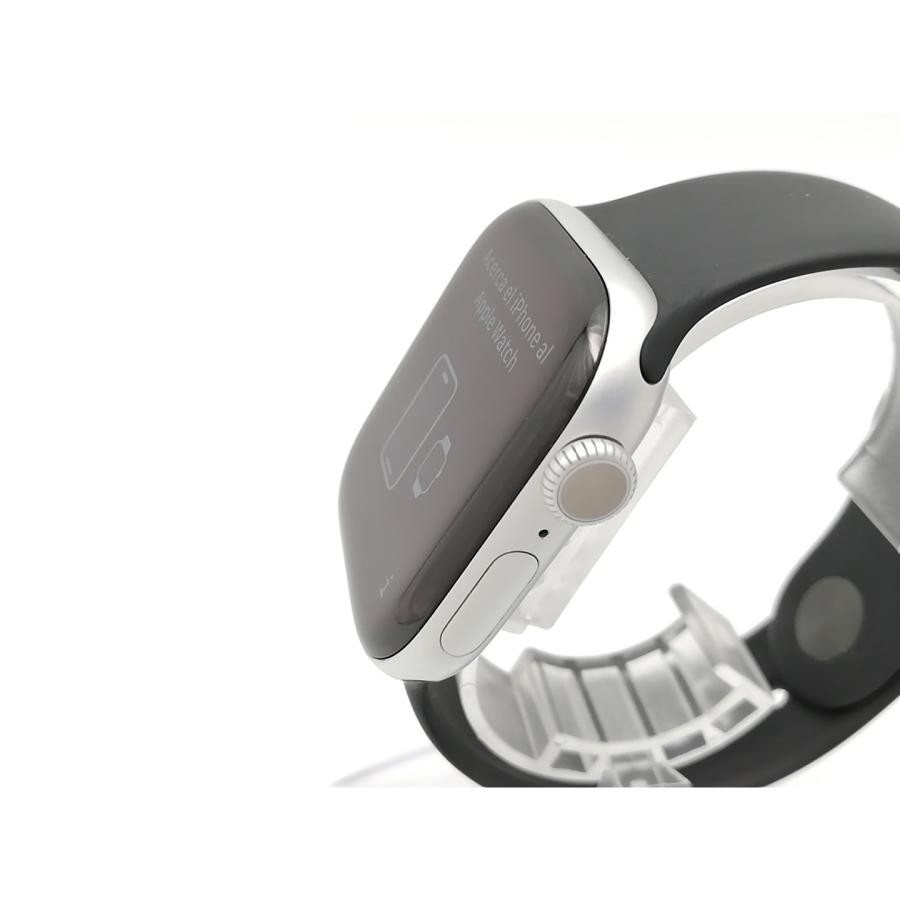 【中古】Apple Apple Watch Series11 42mm Cellular シルバーアルミニウムケース/ブラックスポーツバンド (M/L)【ECセンター】保証期間１ヶ月【ランクA】の画像