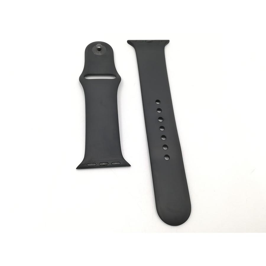 【中古】Apple Apple Watch Series11 42mm Cellular シルバーアルミニウムケース/ブラックスポーツバンド (M/L)【ECセンター】保証期間１ヶ月【ランクA】の画像