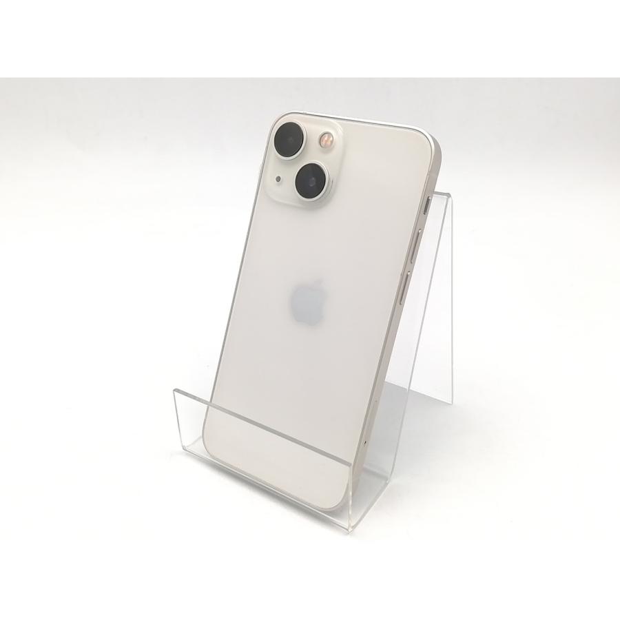 【中古】Apple 国内版 【SIMフリー】 iPhone 13 mini 128GB スターライト MLJE3J/A【ECセンター】保証期間１ヶ月【ランクB】