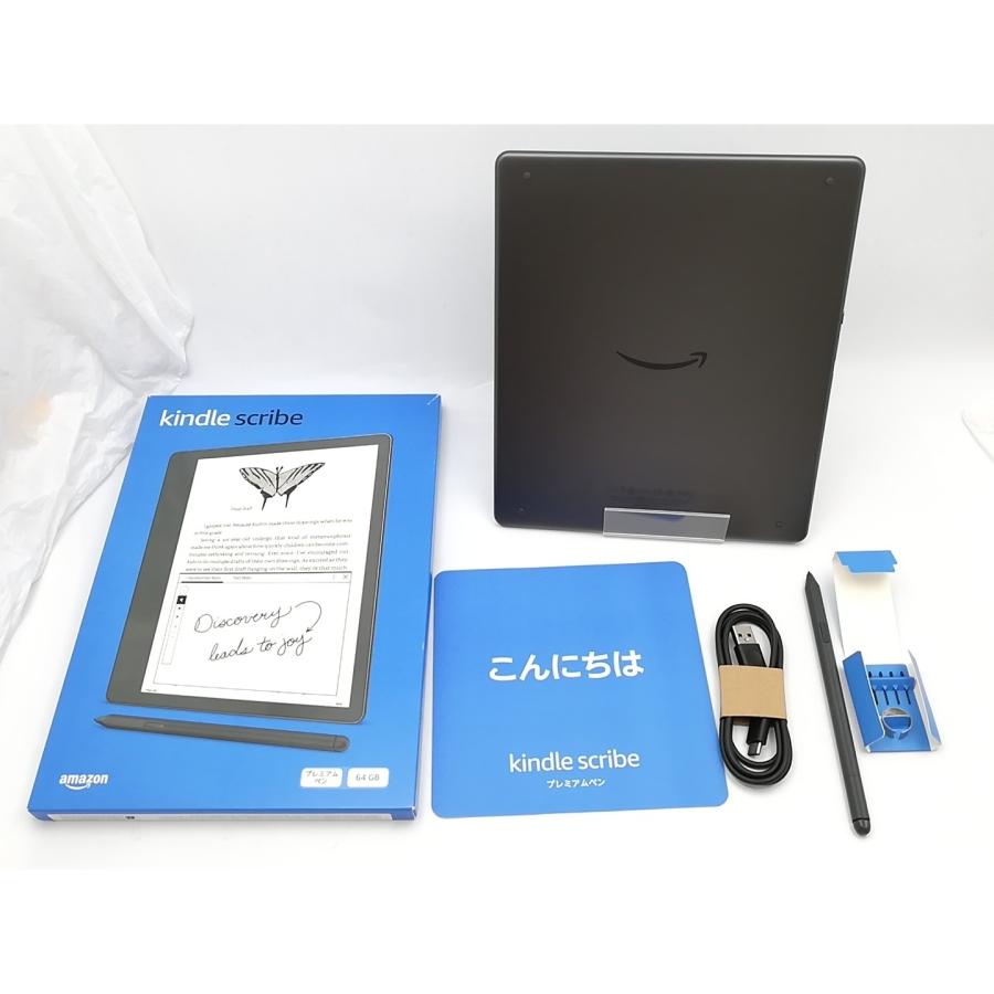 【未使用に近い】Kindle Scribe 64GBプレミアムペン&リモコン付き 中古】Amazon Kindle Scribe (2022) 64GB プレミアムペン付き【EC