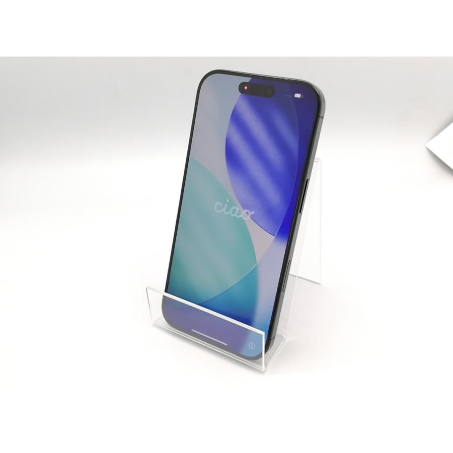 【中古】Apple 国内版 【SIMフリー】 iPhone 16 Pro 128GB ブラックチタニウム MYMV3J/A【ECセンター】保証期間１ヶ月【ランクC】の画像
