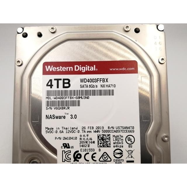 中古】W.D. WD4003FFBX WD Red Pro 4TB/7200rpm/128MB/6Gbps【EC