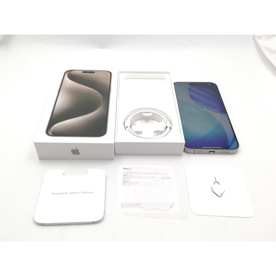 【中古】Apple 国内版 【SIMフリー】 iPhone 15 Pro Max 256GB ナチュラルチタニウム MU6R3J/A【ECセンター】保証期間１ヶ月【ランクA】の画像