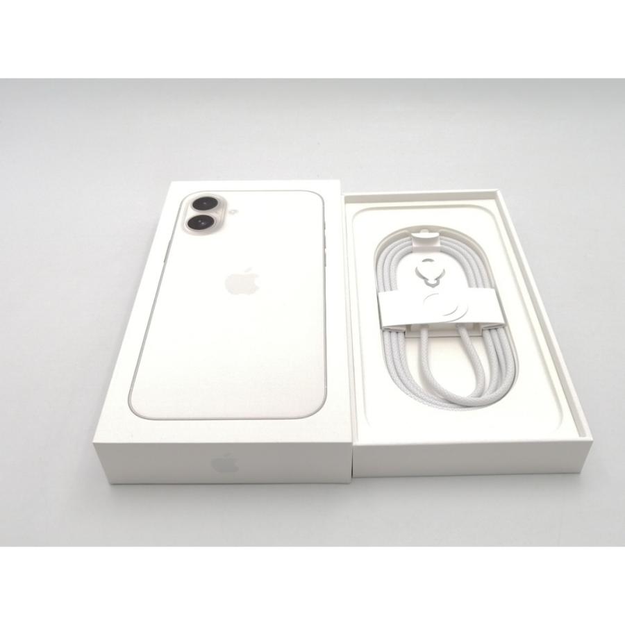 【中古】Apple 国内版 【SIMフリー】 iPhone 16 Plus 128GB ホワイト MXVC3J/A【ECセンター】保証期間１ヶ月【ランクA】の画像