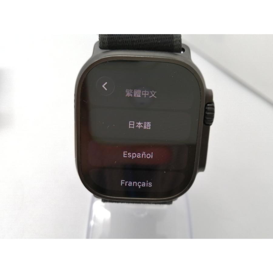 【中古】Apple Apple Watch Ultra2 49mm Cellular ブラックチタニウムケース/ブラックトレイルループ (M/L) MX4V3J/A【ECセンター】保証期間１ヶ月【ランクB】