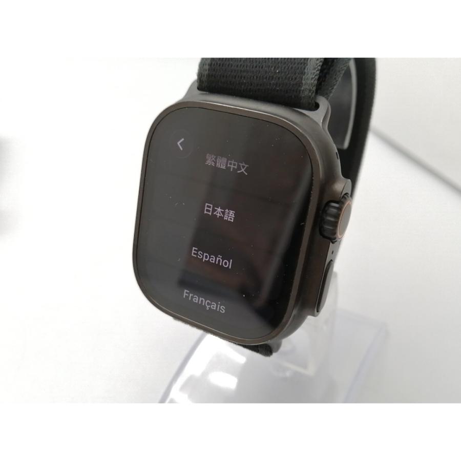 【中古】Apple Apple Watch Ultra2 49mm Cellular ブラックチタニウムケース/ブラックトレイルループ (M/L) MX4V3J/A【ECセンター】保証期間１ヶ月【ランクB】の画像
