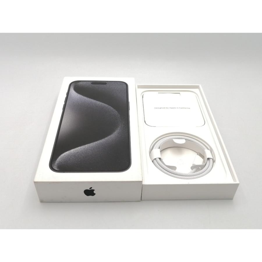 【中古】Apple 国内版 【SIMフリー】 iPhone 15 Pro Max 256GB ブラックチタニウム MU6P3J/A【ECセンター】保証期間１ヶ月【ランクA】の画像