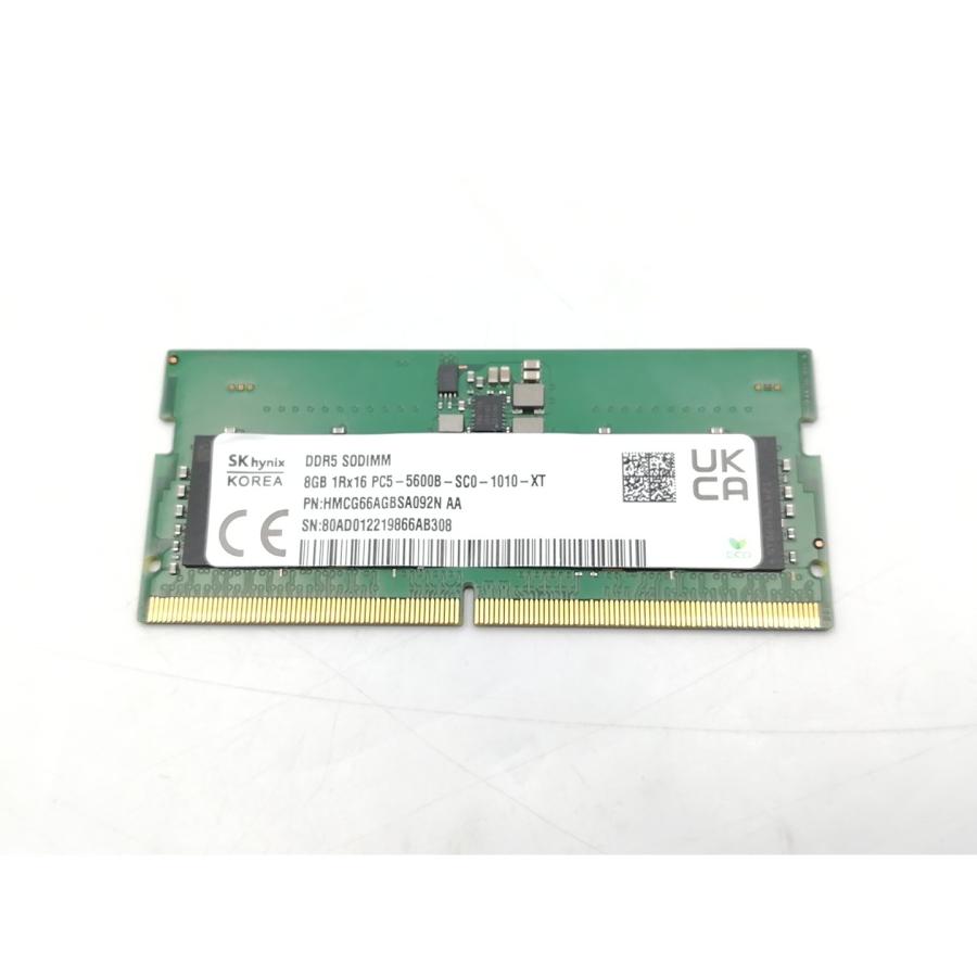 中古】262PIN SODIMM 8GB DDR5-5600(PC5-44800)【ノートPC用】【DS秋葉