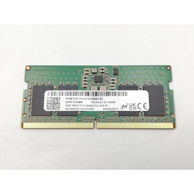 中古】262PIN SODIMM 8GB DDR5-4800(PC5-38400)【ノートPC用】【EC