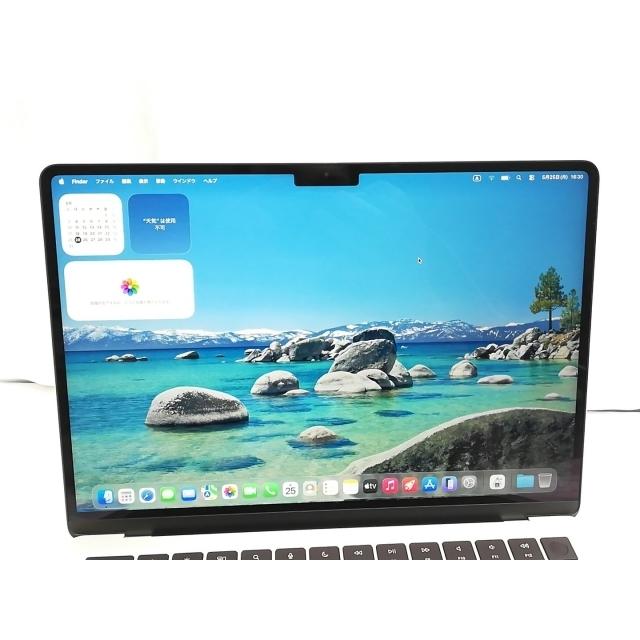 MacBookAir M2 シルバー 13インチ 使用時間30分未満　極美品 中古】Apple MacBook Air 13インチ CTO (M2,2022) シルバー M2(CPU:8C