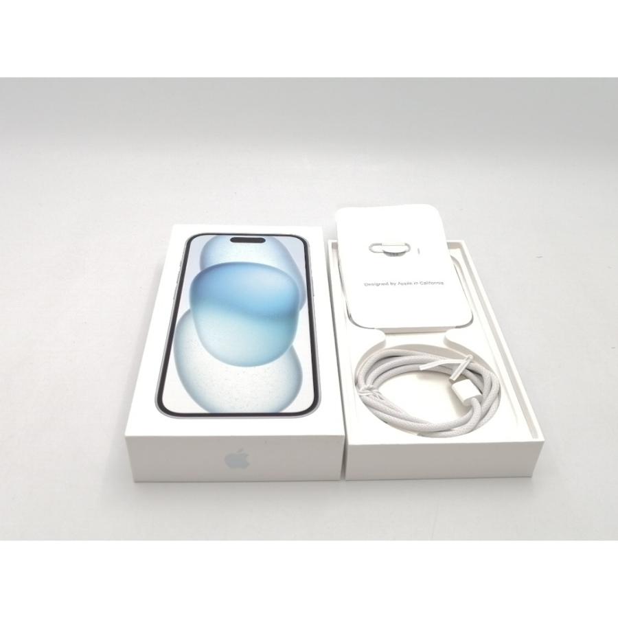 【中古】Apple 国内版 【SIMフリー】 iPhone 15 256GB ブルー MTMR3J/A【ECセンター】保証期間１ヶ月【ランクA】の画像