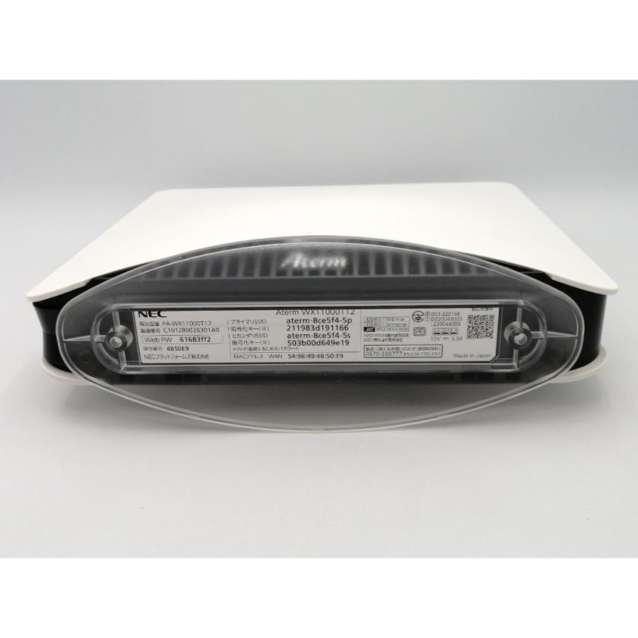 中古】NEC Aterm WX11000T12 (PA-WX11000T12) Wi-Fi6E(11ax)対応無線